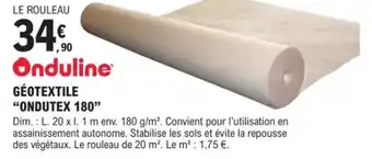 E.Leclerc Brico GÉOTEXTILE "ONDUTEX 180" offre