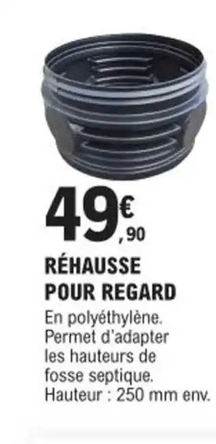 E.Leclerc Brico RÉHAUSSE POUR REGARD offre