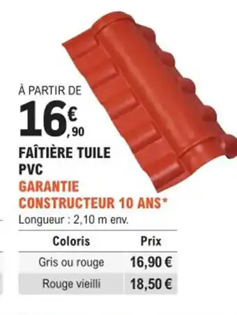 E.Leclerc Brico FAÎTIÈRE TUILE PVC offre