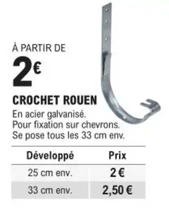 E.Leclerc Brico CROCHET ROUEN offre