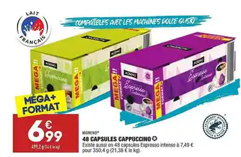 ALDI 48 Capsules Cappuccino Moreno offre