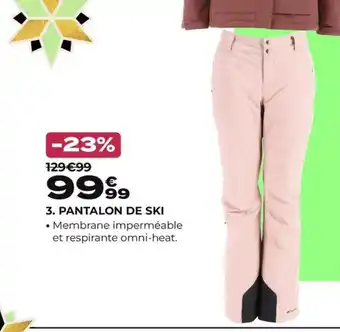 Go Sport 3. PANTALON DE SKI offre