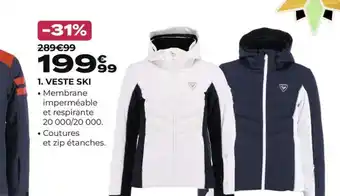 Go Sport 1. VESTE SKI • Membrane imperméable et respirante 20 000/20 000. offre