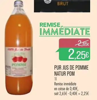 Match Pur jus de pomme natur pom offre