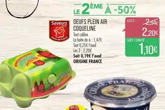 Match Oeufs plein air coqueline offre