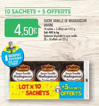 Sucre vanille de madagascar vahine
