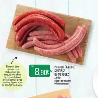 Match Produit élaboré saucisse ou merguez offre