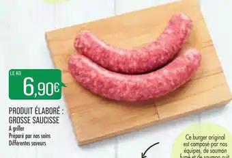 Match Produit élaboré grosse saucisse offre
