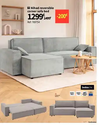 7 Nihad reversible corner sofa bed