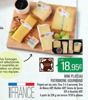 Match Mini plateau patrimoine gourmand offre