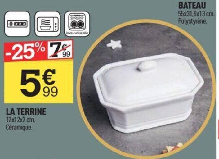 Promo LA TERRINE chez Centrakor