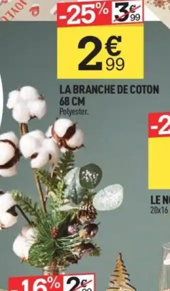 Centrakor LA BRANCHE DE COTON 68 CM offre