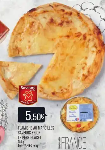 Match Flamiche ay maroilles saveurs en or le pere glacet offre