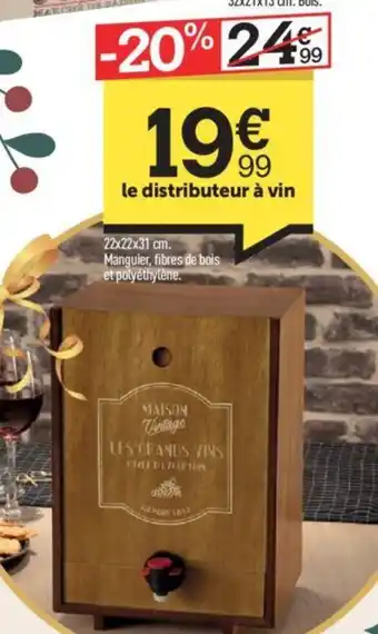 Centrakor le distributeur à vin offre