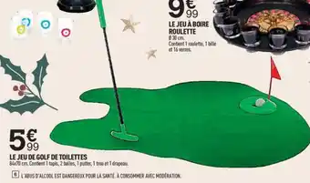 Centrakor LE JEU DE GOLF DE TOILETTES offre