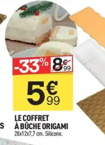 Centrakor LE COFFRET LE MOULE À 6 MINI BÛCHES À BÛCHE ORIGAMI offre