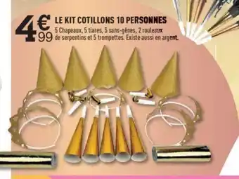 Centrakor LE KIT COTILLONS 10 PERSONNES offre