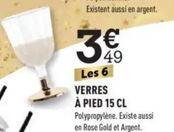 Centrakor Les 6 VERRES À PIED 15 offre