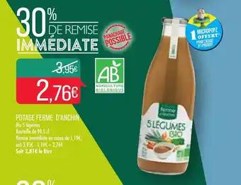 Match Potage ferme d'anchin offre