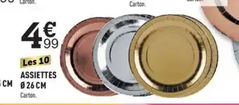 Centrakor ASSIETTES offre