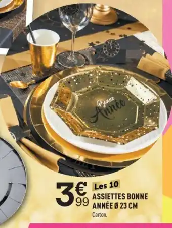 Centrakor ASSIETTES BONNE ANNÉE Ø 23 CM offre