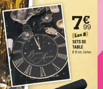SETS DE TABLE 035 cm. Carton.