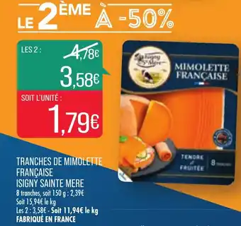 Match Tranches de mimolette française offre