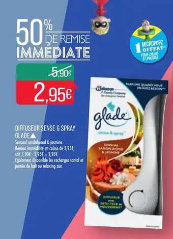 Match Diffuseur sense & spray glade offre