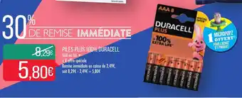 Match Piles plus 100% duracell offre