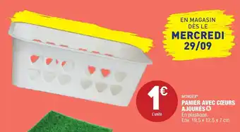 ALDI Panier avec cœurs ajourés offre