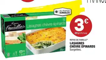 ALDI Lasagnes chèvre épinards offre