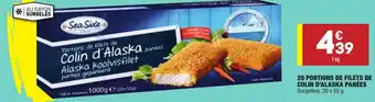 ALDI 20 Portions de filets de colin d'alaska panées offre