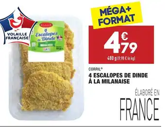 ALDI 4 Escalopes de dinde à la milanaise offre