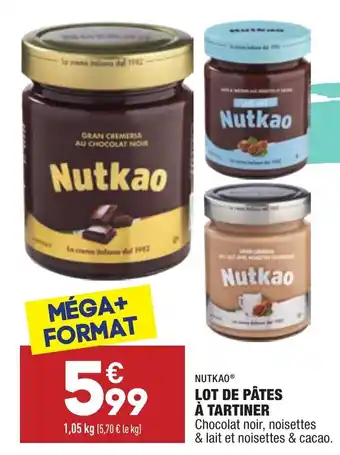 ALDI Lot de pâtes à tartiner offre