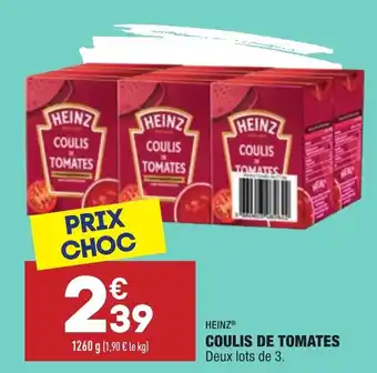 ALDI Coulis de tomates offre