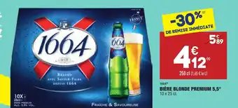 ALDI Bière blonde premium 5,5 offre