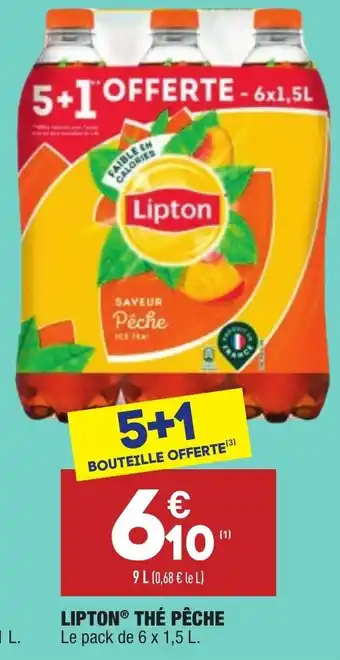 ALDI Lipton thé pêche offre