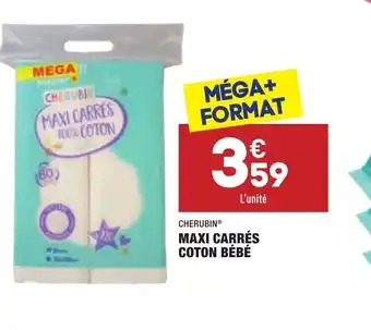ALDI Maxu carrés coton bébé offre