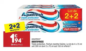 ALDI Dentifrice offre