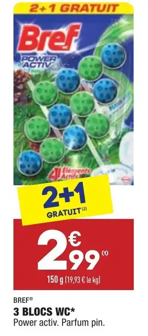 ALDI 3 Blocs WC offre