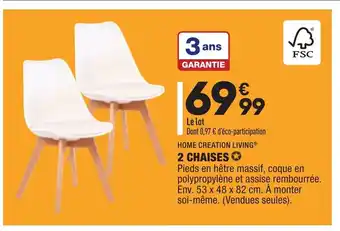 ALDI 2 Chaises offre