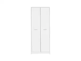 Bricorama Agatta - armoire deux portes salon/chambre - style scandinave - 197x80x54.5 cm - tablette+barre de penderie - blanc offre