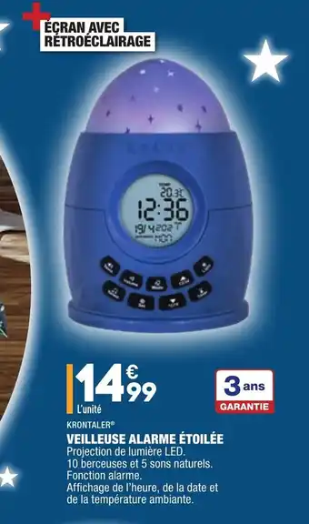 ALDI Veilleuse alarme étoilée offre