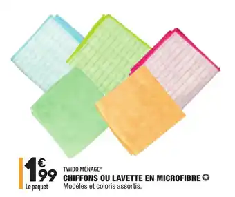 ALDI Chiffons ou lavette en microfibre offre