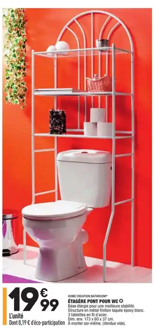 ALDI Étagère pont pour WC offre