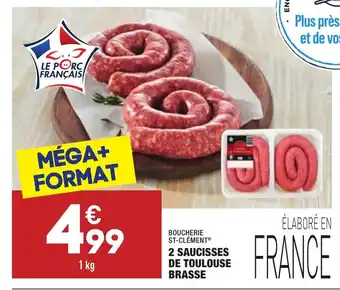 ALDI 2 Saucisses de toulouse brasse offre