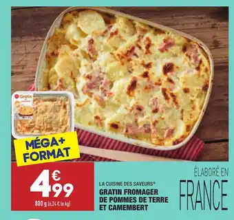 ALDI Gratin fromager de pommes de terre et camembert offre
