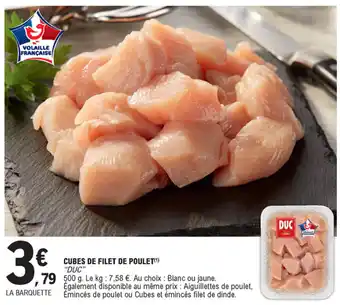 E.Leclerc Cubes de filet de Poulet offre