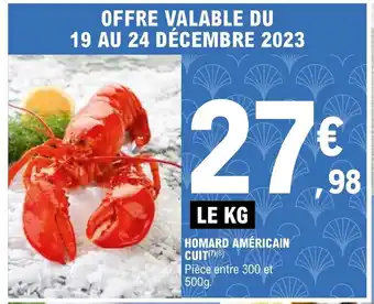 E.Leclerc HOMARD AMÉRICAIN CUIT offre