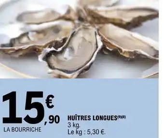 E.Leclerc HUÎTRES LONGUES offre